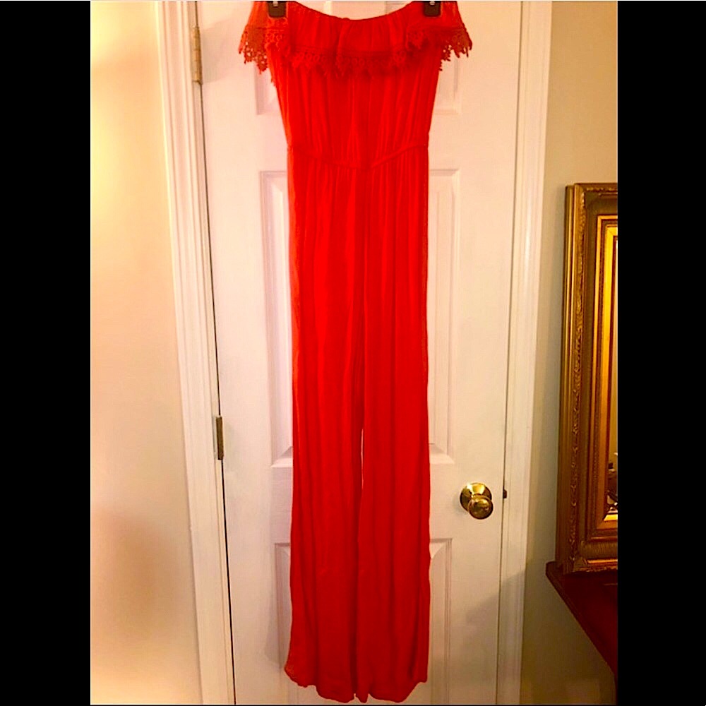 Jolt Strapless Jumpsuit Size Small